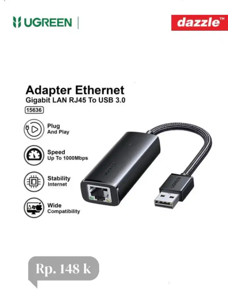 Adapter LAN ethernet to USB A