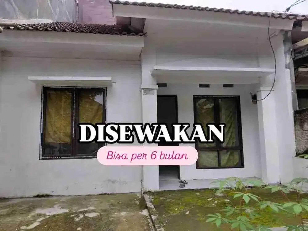 DISEWAKAN RUMAH BISA PER 6 BULAN DI DEPOK DALAM CLUSTER