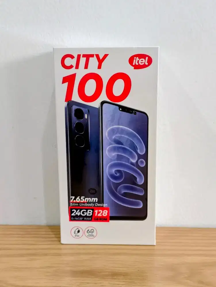 ITEL City 100 Ram 8/128 Baru Segel Dan Bergaransi Resmi
