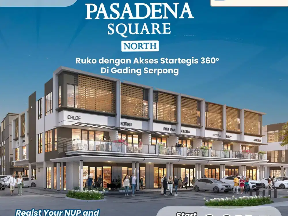 Ruko Pasadena Square North Tahap 2 Gading Serpong Paramount Land