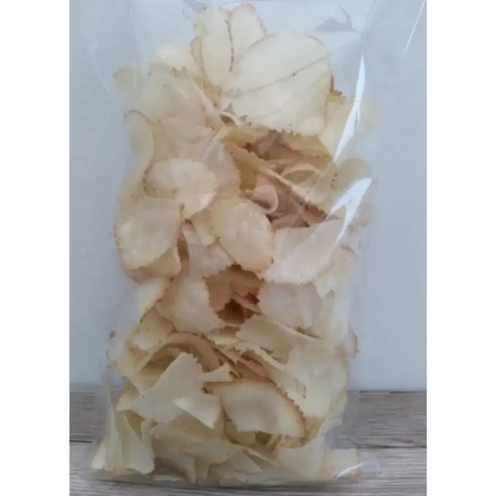 CEMILAN / JAJANAN / MAKANAN KERIPIK SINGKONG BAWANG GURIH