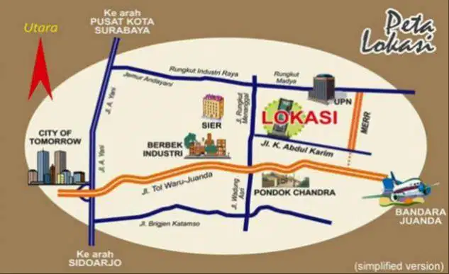 BU Dijual cepat ya Guys, Lokasi Strategis di Kota Surabaya, Bandara ok