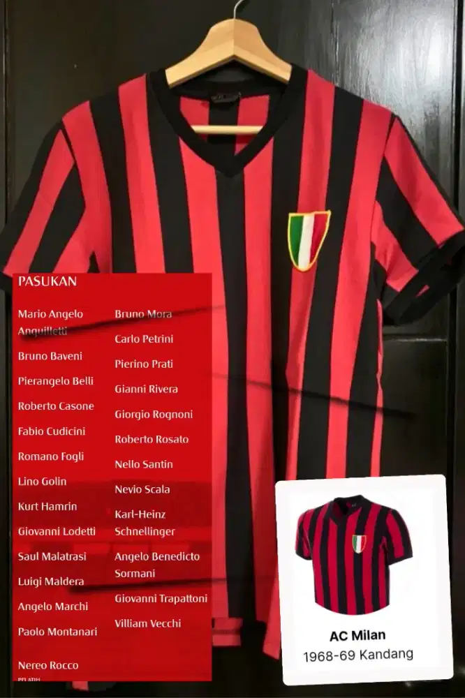 Ac Milan 1968 retro