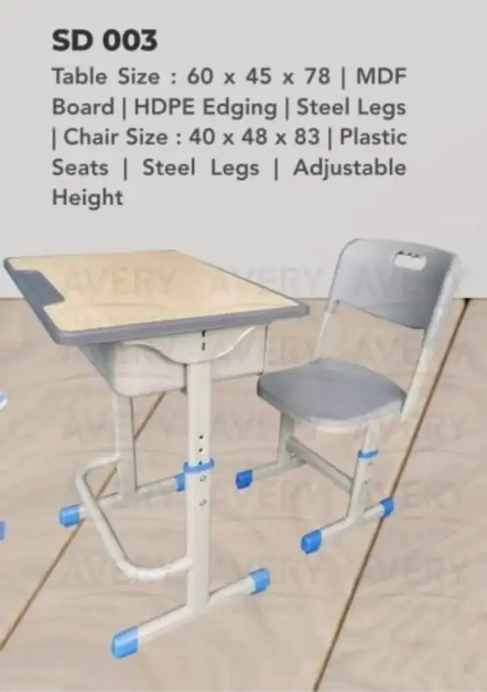 Meja Dan Kursi Belajar Avery SD 003