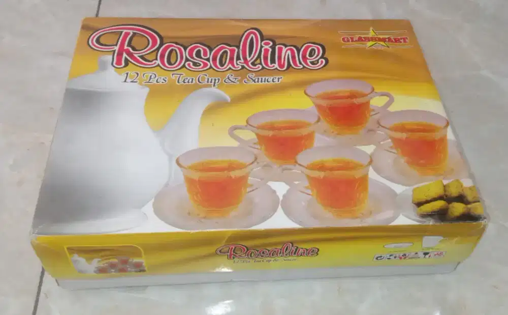 Dijual 6 cangkir + piring tatakan