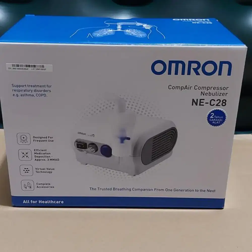 NEBULIZER OMRON NEC 28 ALAT UAP BANTU PERNAFASAN