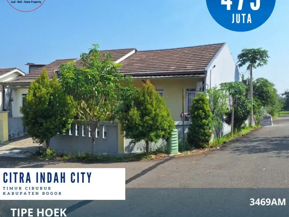 Dijual rumah hook dicitra indah city jonggol bogor rumah siap huni