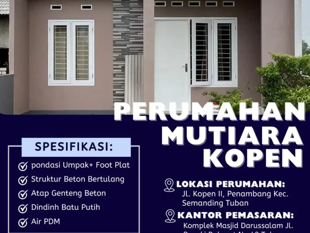 Rumah Idaman dengan Harga Terjangkau hanya di Mutiara Kopen