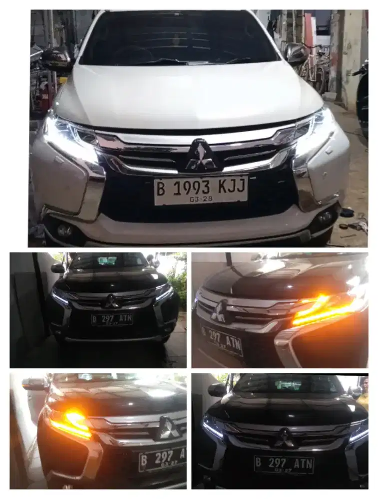 lampu alis drl Pajero sport SM pasang dtmpt anda