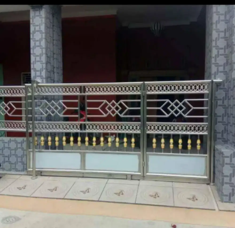 Pintu pagar stainless murah