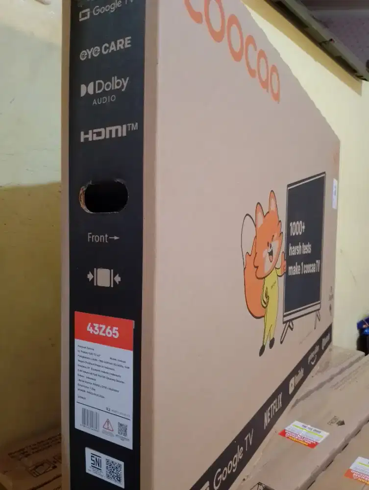 Coocaa google tv 43 inch baru