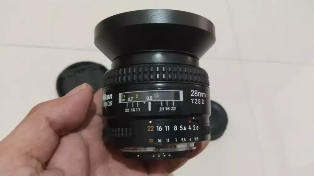 Lensa nikon afd 28mm f2.8 mulus