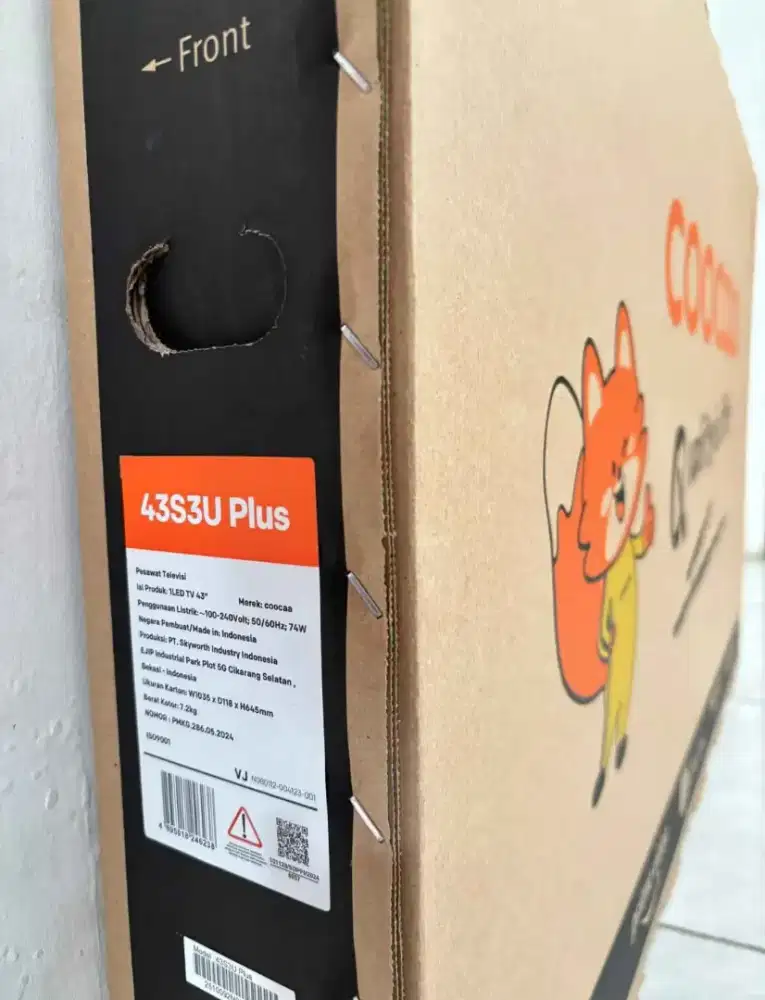 Coocaa smart tv 43 inch baru