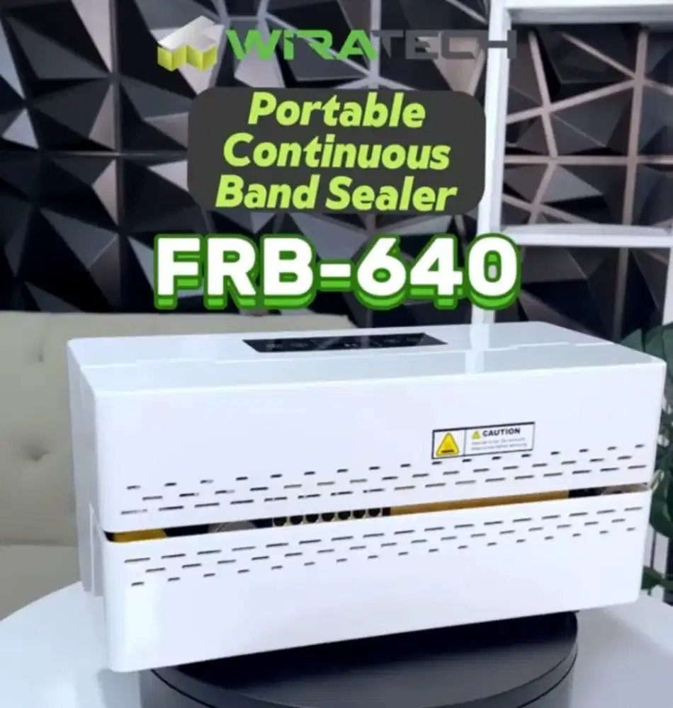 Mesin Penyegel Plastik Continuous Band Sealer kontinyu Wirapax FRB-640