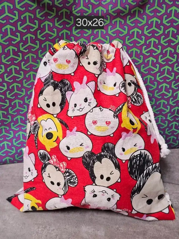 Tas serut tsumtsum disney pouch bag multifungsi