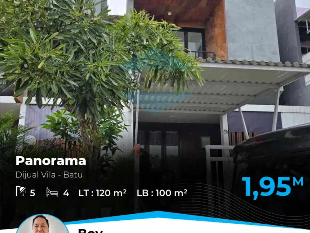 Dijual Cepat Villa 2lt Batu Panorama
