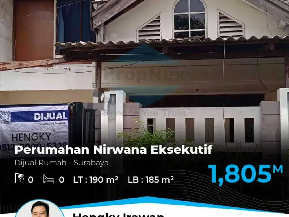 dijual hitung tanah Perumahan Nirwana Eksekutif