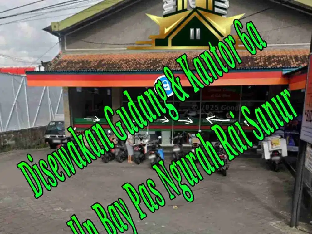 Disewakan Gudang dan Kantor 6a di pinggir Jln Bay Pas Ngurah Rai Sanur Denpasar Selatan Bali