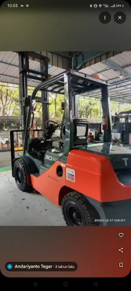 Forklift Toyota 3 Ton sampai 30 Ton