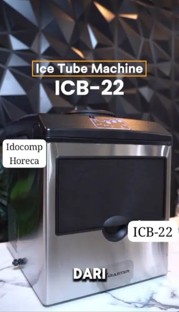 Mesin Es batu Kristal Ice Maker Bullet Polar 22 Kg