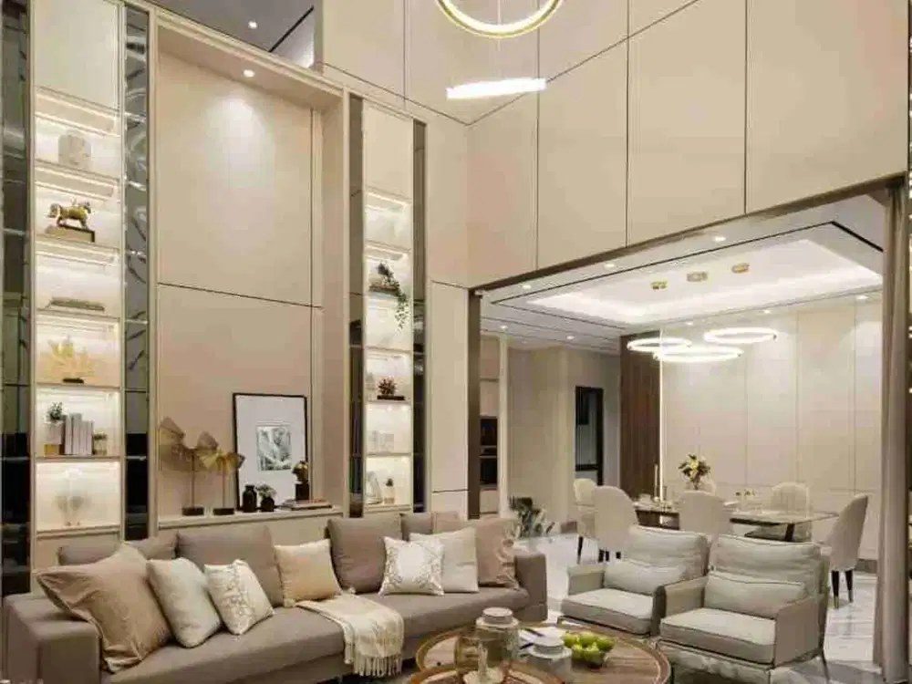 5 Menit Ke Tol BSD, Rumah Mewah Full Furnished Premium Di Navapark BSD