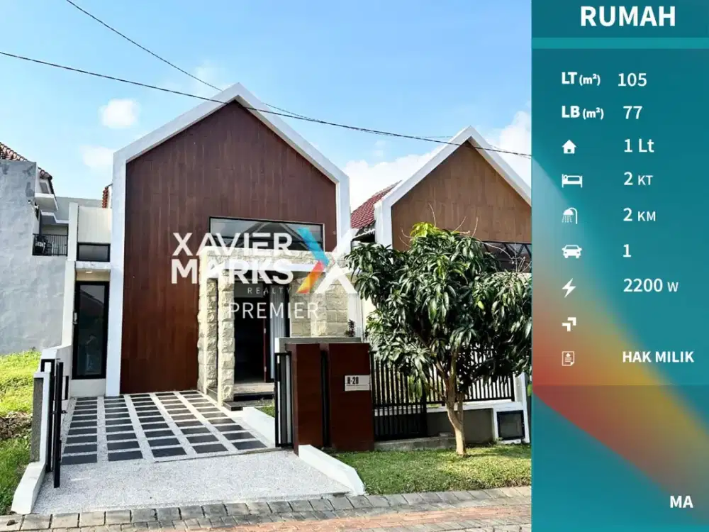 Dijual Rumah Baru Gress Cantik di Austinville Dieng Malang