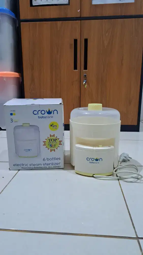 Baby Crown steam electrical,Free Baby crown machine 4 in 1+AVENT botol