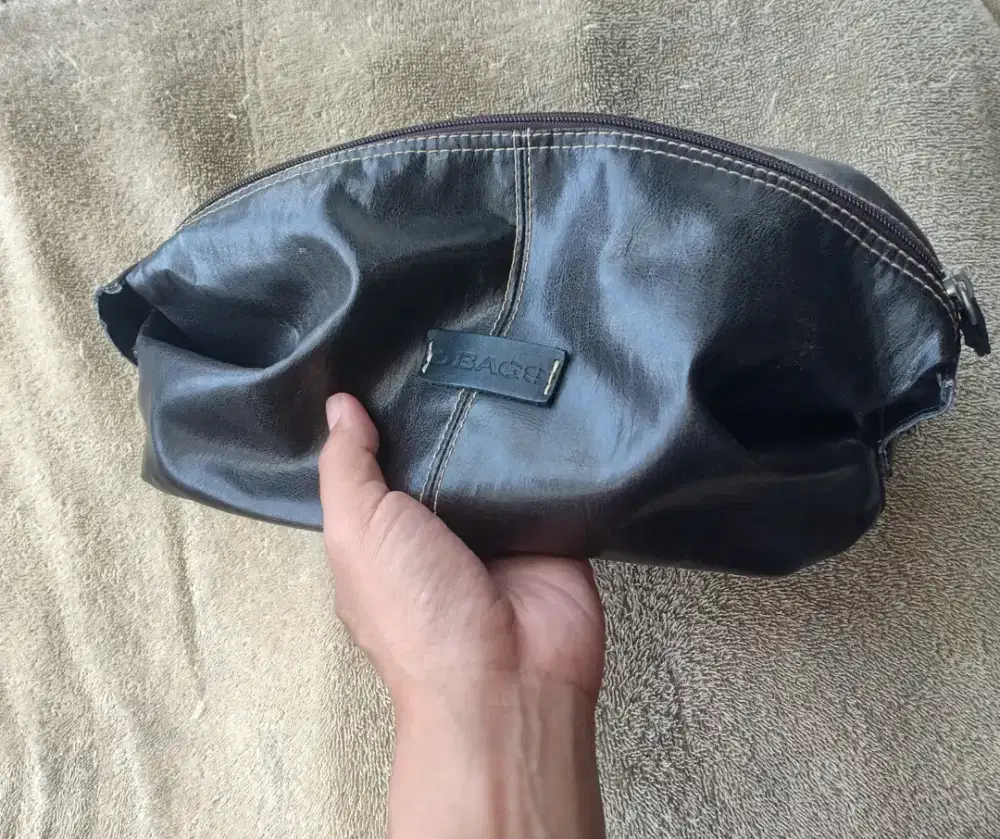 Pouch Bag/Clutch Bag/Hand Bag - D BAGS Leather