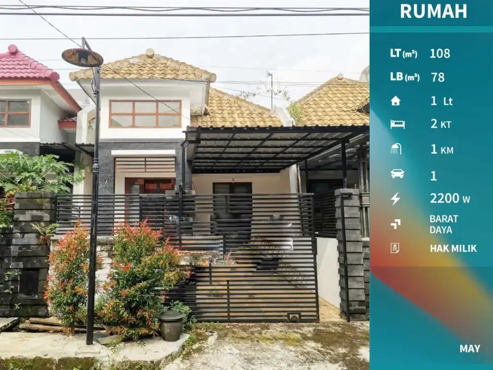 Dijual Rumah Puncak Dieng Malang Murah Akses Mudah