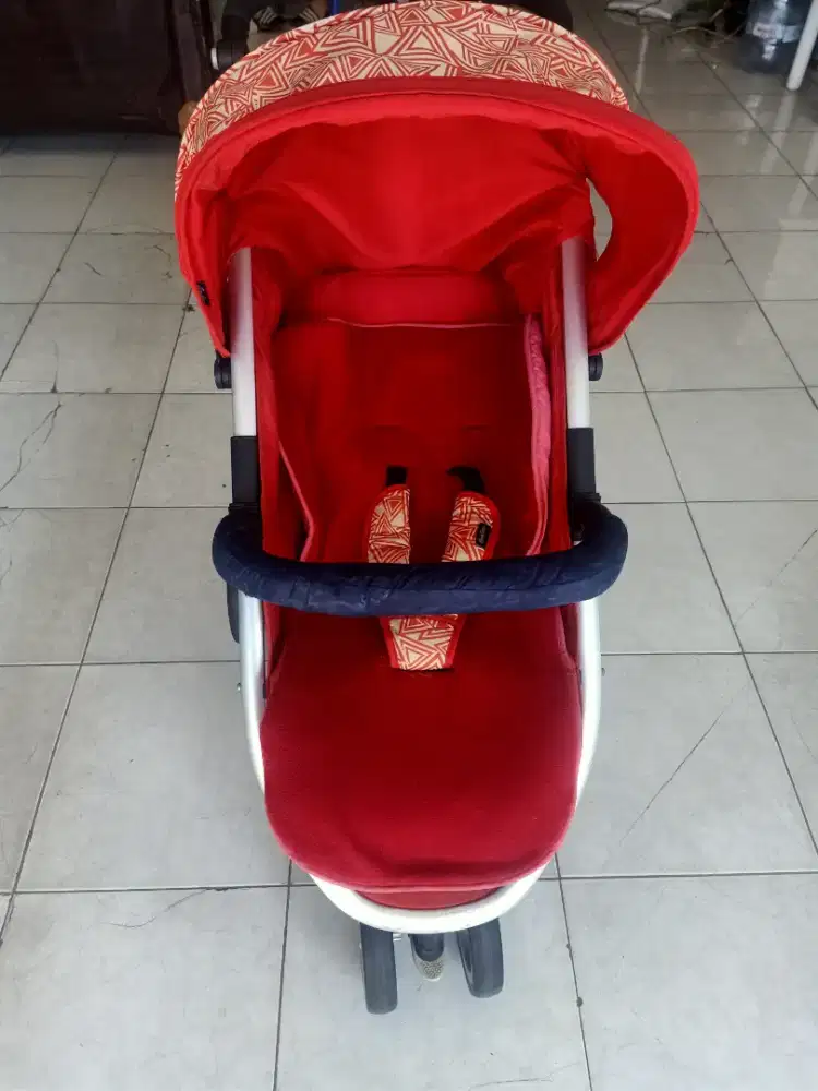 Stroller Coco Latte Merah Rexx