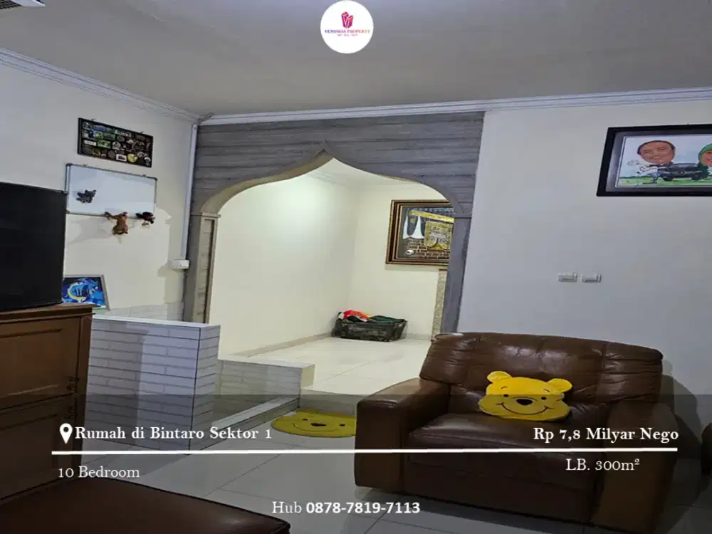 Dijual Rumah di Bintaro Sektor 1. Jakarta Selatan 2 Lantai