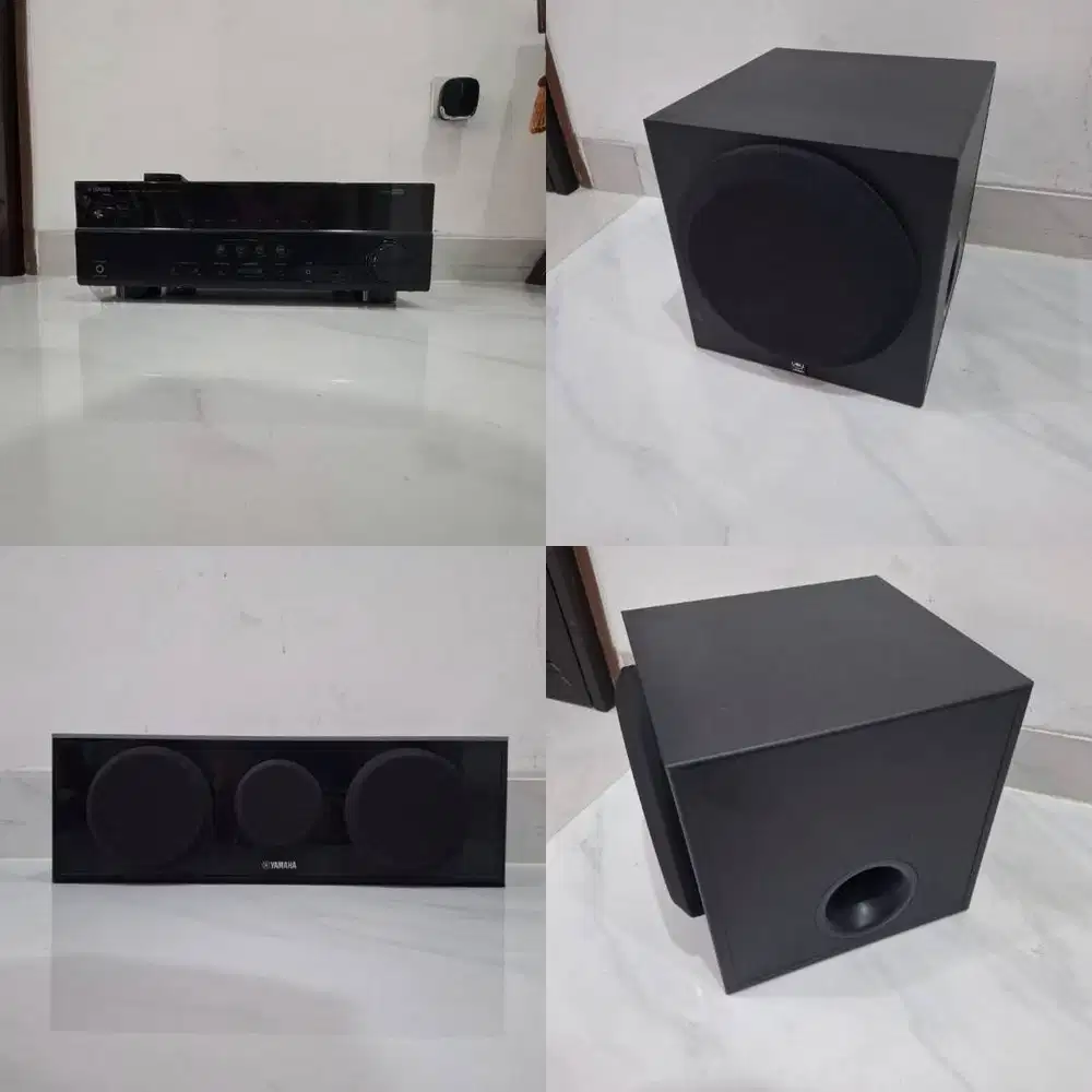 Subwoofer Yamaha YST-SW012 + Speaker Pasif NS-C150 + Ampli RX-V377