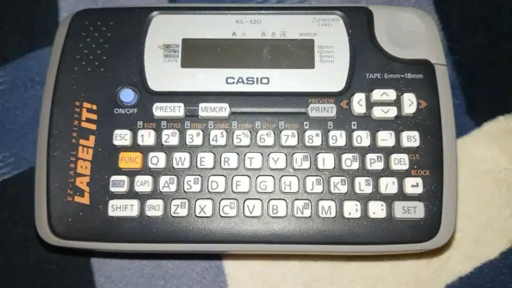 finished label casio kl-120
