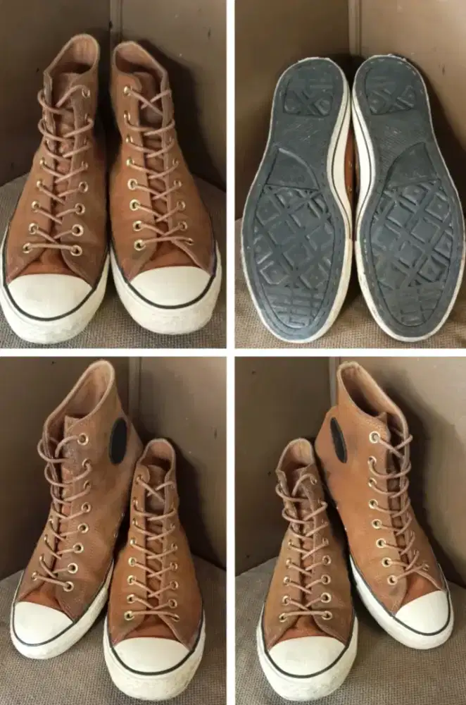 Sepatu Converse All star 70's kulit coklat Vintage size 42