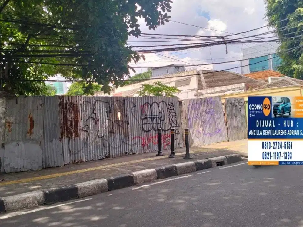 Disewakan Tanah Strategis LT 1000 mtr Cikini Jakarta Pusat