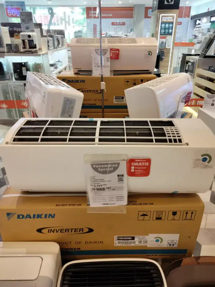CICILAN AC DAIKIN INVERTER 1/2 PK