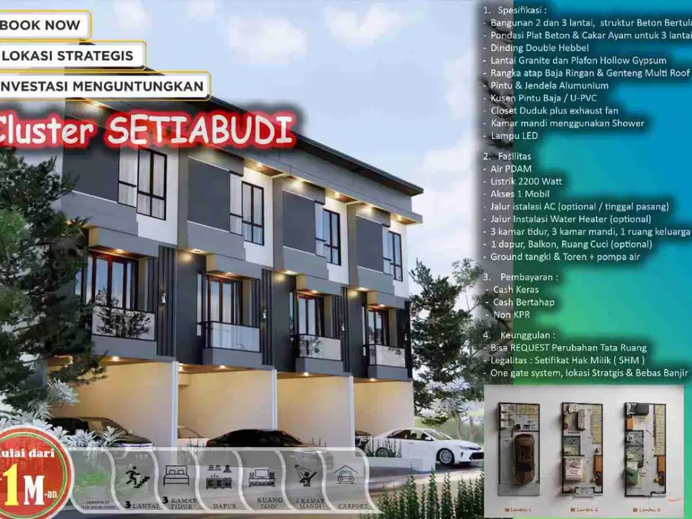 Rumah Baru 2 Lantai Lokasi Strategis Menteng