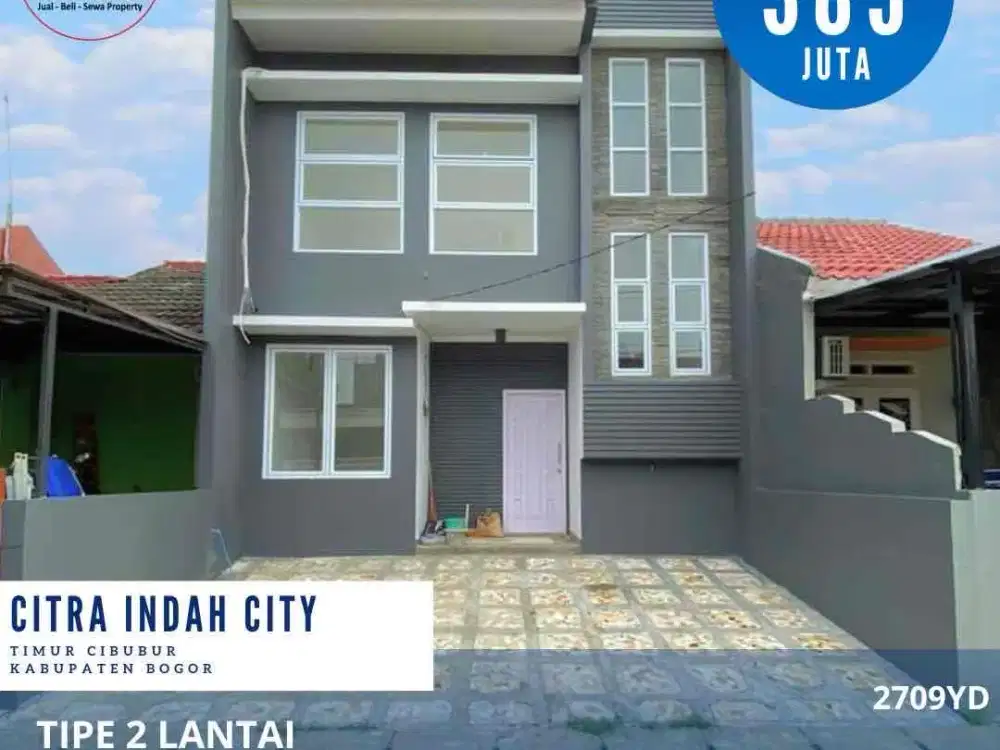 Rumah murah 2 lantai di Citra Indah City jonggol