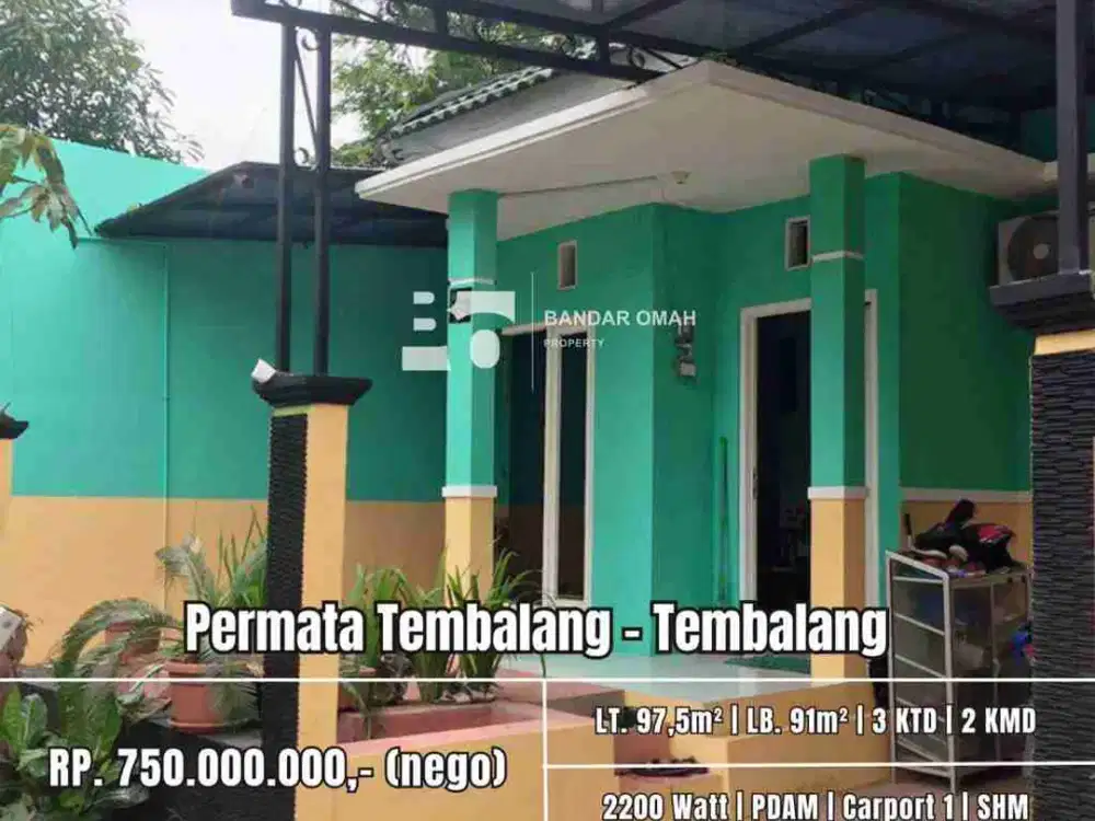 DIJUAL RUMAH TEMBALANG, DEKAT UNDIP SEMARANG, PERUM. PERMATA TEMBALANG