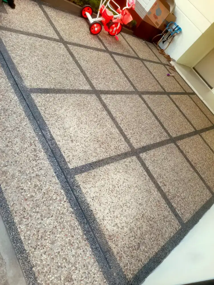 Carport garasi batu sikat