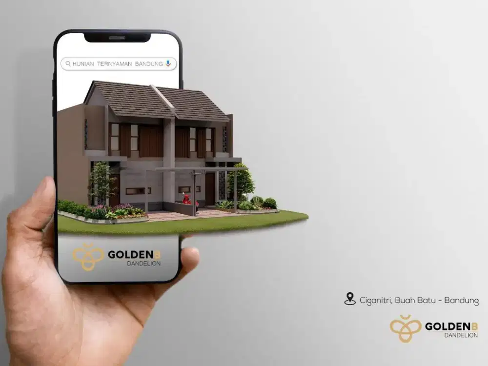 Rumah siap huni type besar di buah batu harga terjangkau