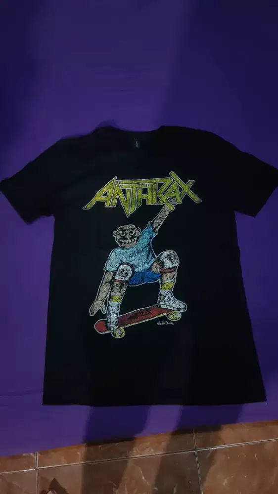 Kaos band original antrhrax