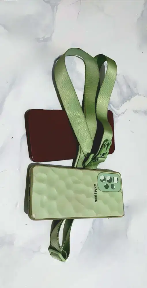 Tali hp hijau dan casing samsung galaxy A73 5G