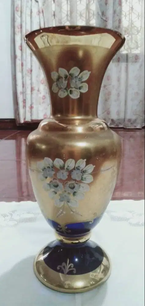 Teko dan Gelas Kristal Bohemian asal Chehnya ASLI