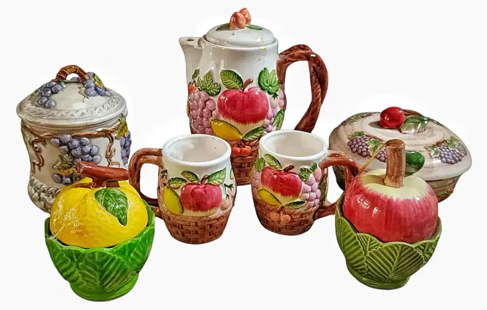 Vintage Japan Tea Set & Cookies Jar