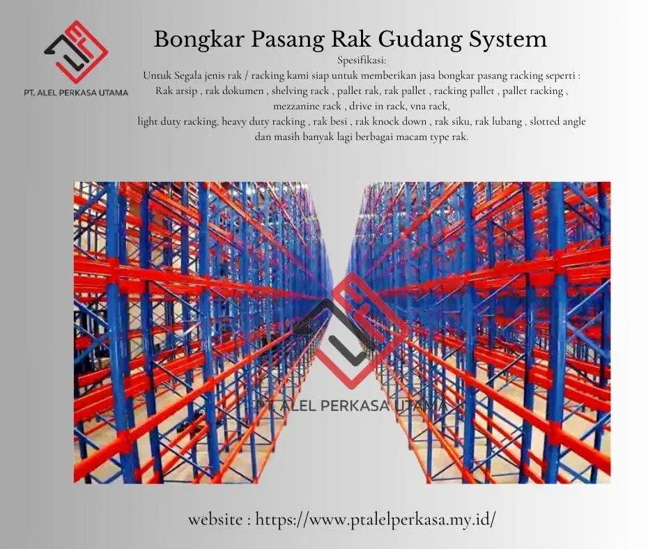Bongkar Pasang Rak Gudang System