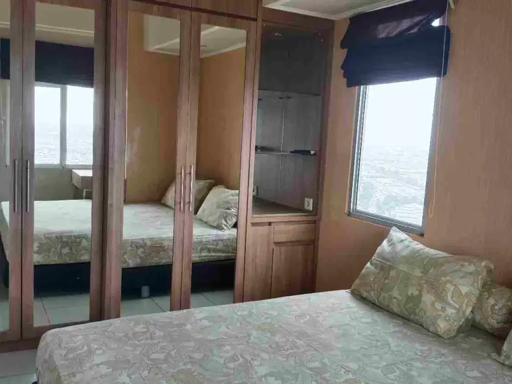 Sewa apartemen green lake sunter 2 kamar furnish bagus view danau 6 bulan