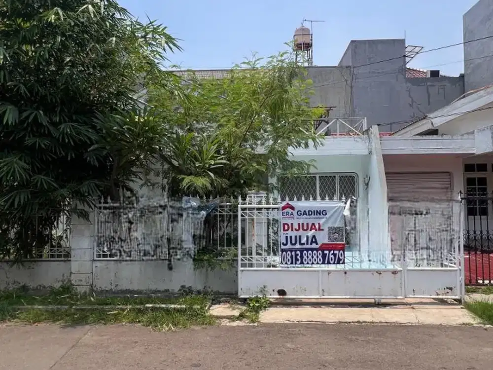 Jual Cepat Rumah Hitung Tanah – Kelapa Nias, Kelapa Gading LT 170m2 Siap Renovasi Total