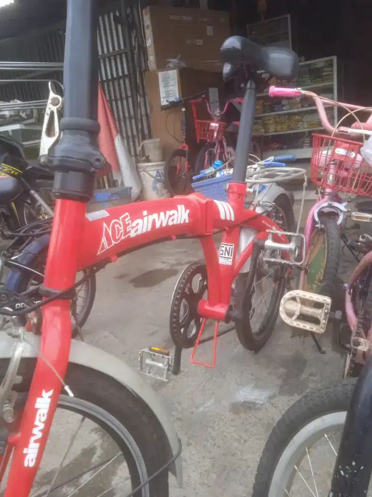 Sepeda Lipat merk ACE airwalk r20 semua normal layak pakai 600rb