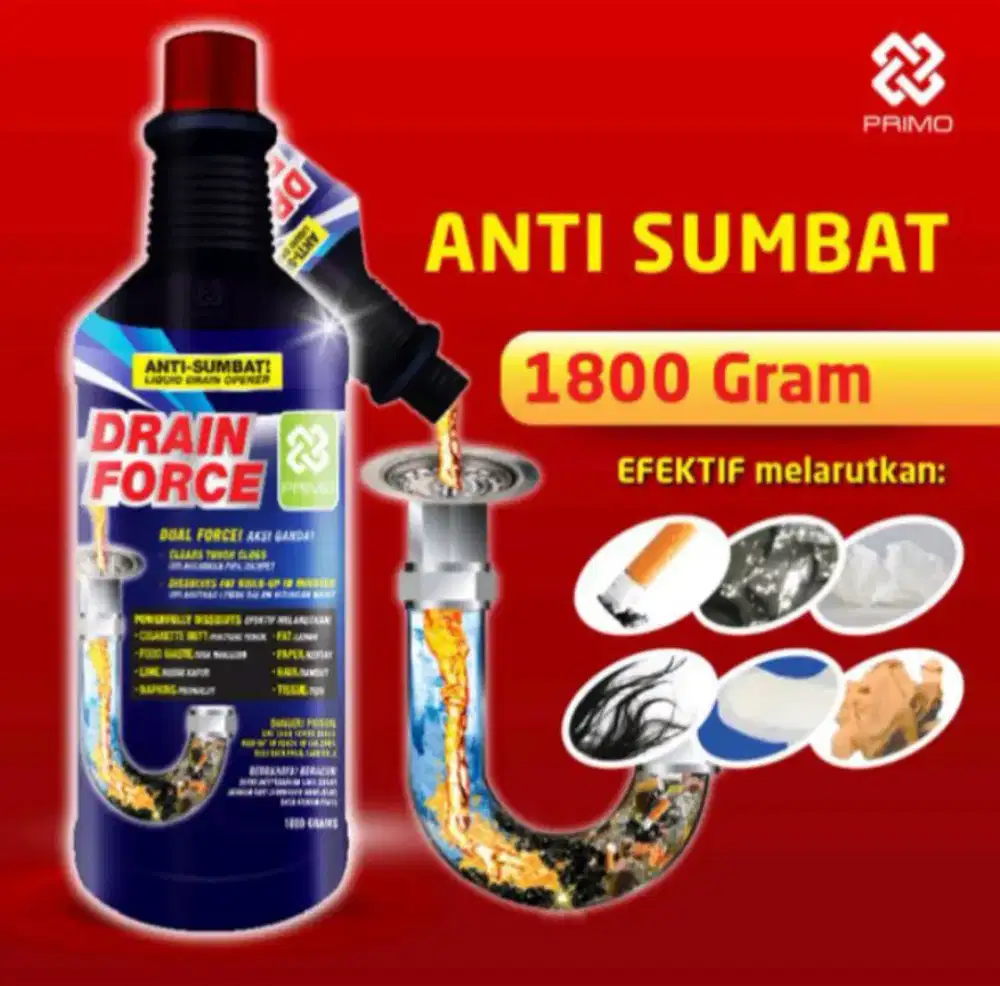 Drain Force botol besar anti sumbat